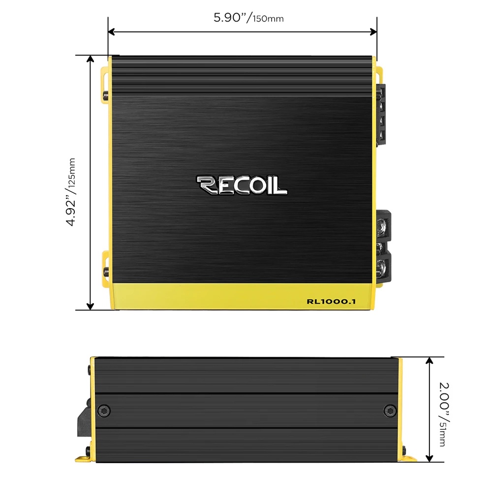 Автомобильный усилитель RECOIL RL1000.1 - фото6