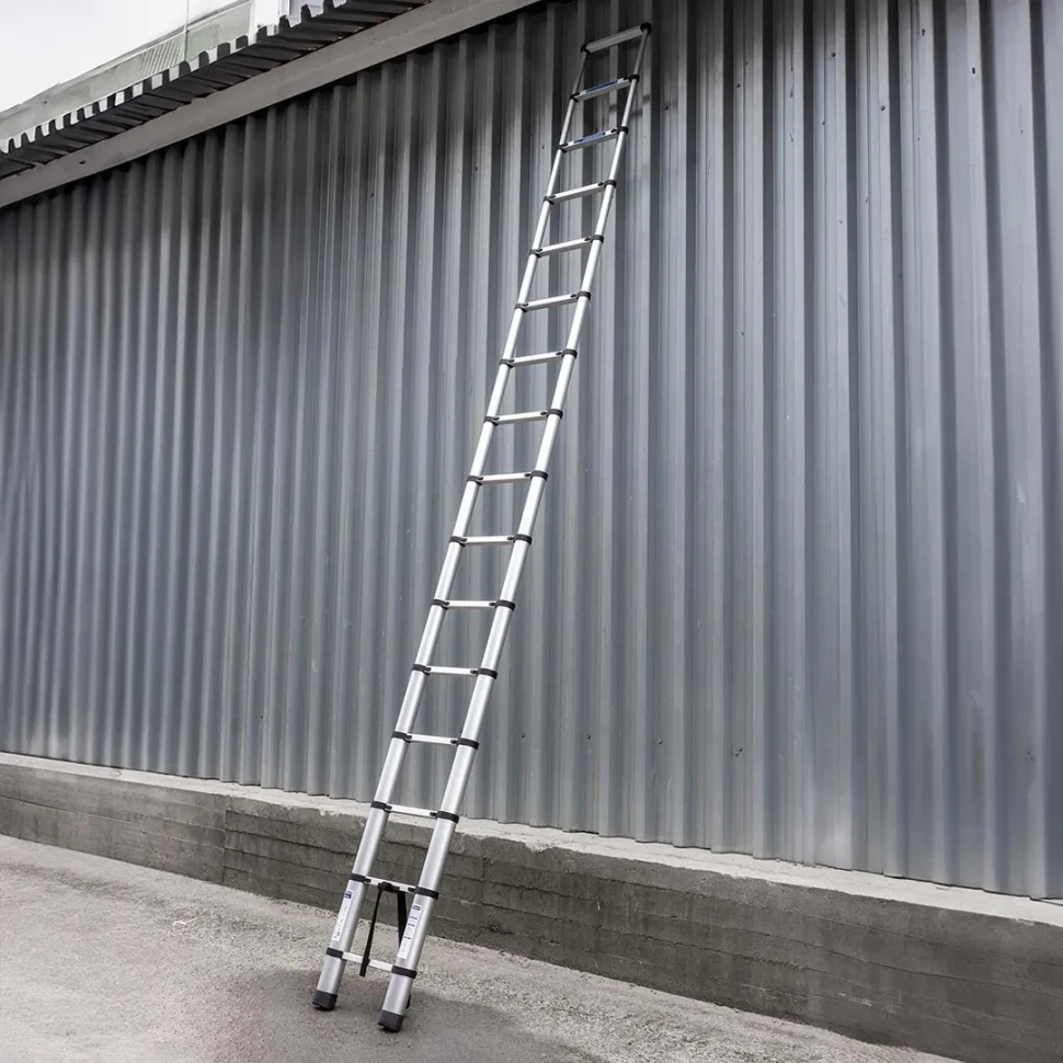 Лестница телескопическая алюм. бытовая 4.7м (16 ступ.) Scheppach Sch-UP470 - фото