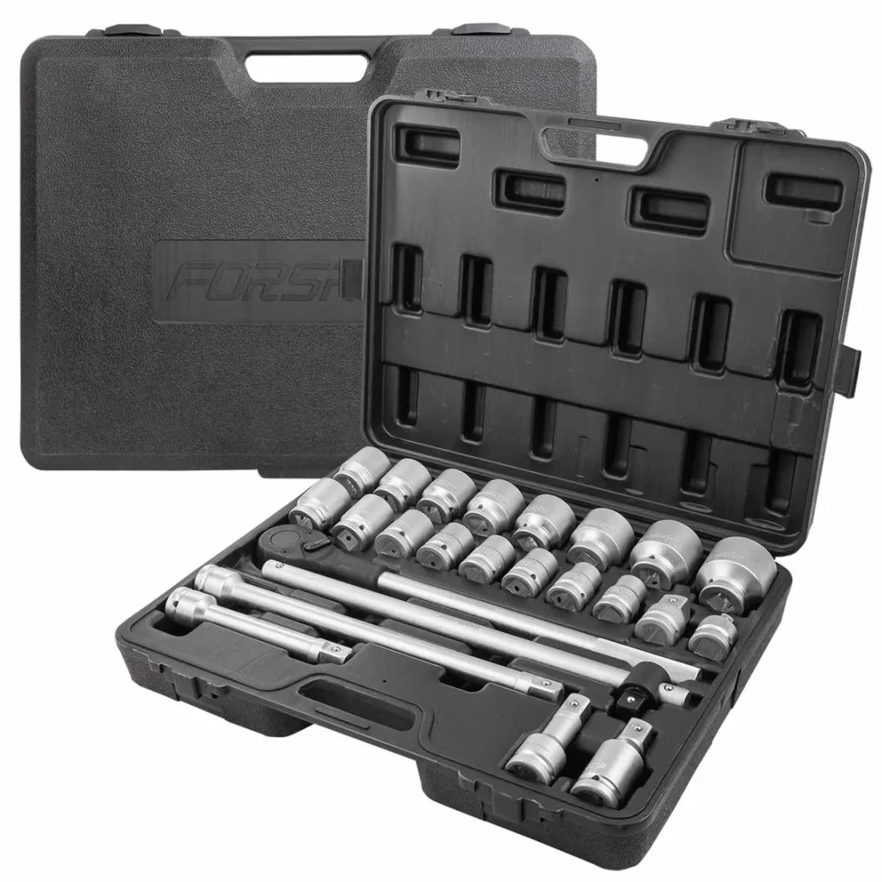 Набор инструментов 24пр. 3/4''(12гр.) в кейсе FORSAGE F-6241-9 - фото2