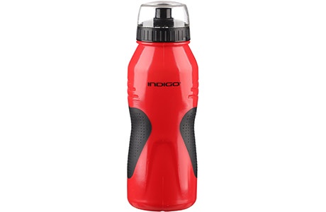 Бутылка для воды INDIGO COMFORT IN037-R-BK, 600 мл, красно-черный - фото