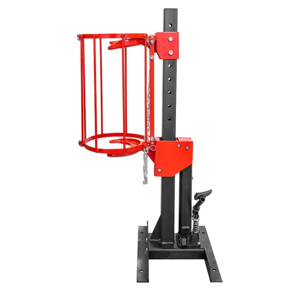 Стяжка пружин гидравлическая напольная с двумя комплектами получаш и защитным каркасом Rock FORCE RF-1500-6Q - фото