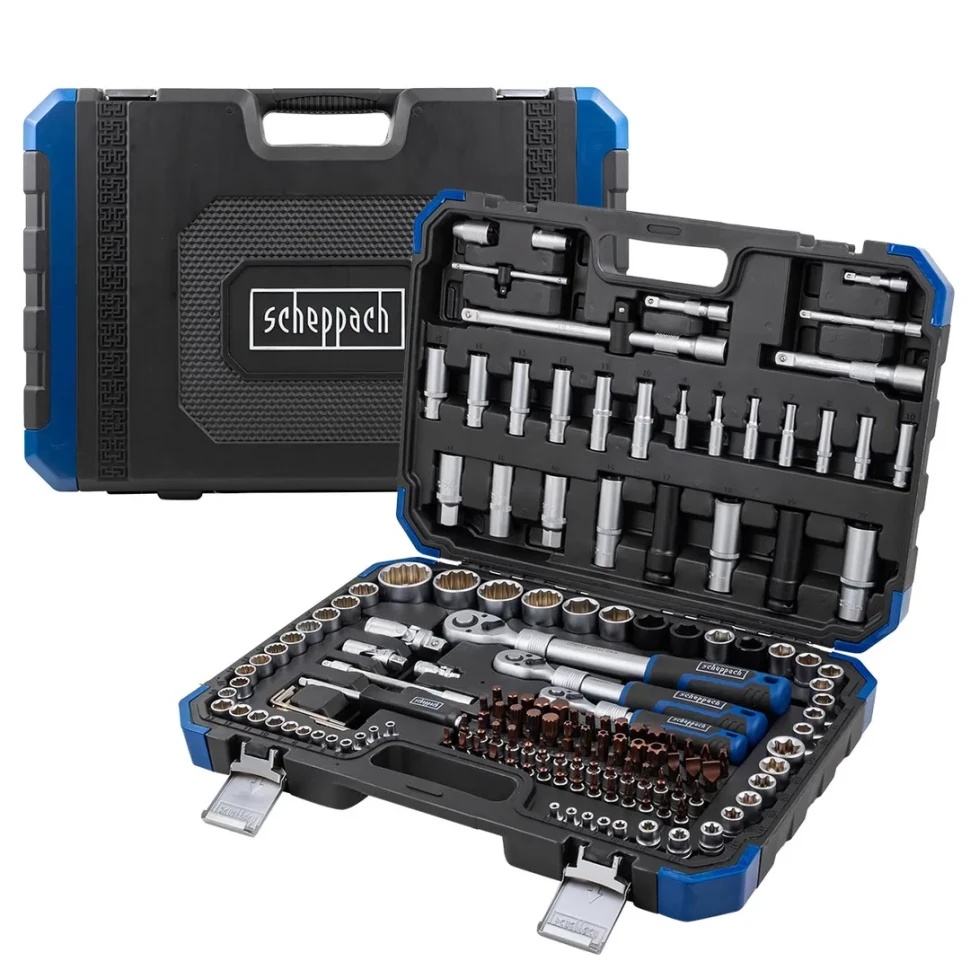 Набор инструментов 150+6пр.1/4''3/8''1/2''(6-гр.) Scheppach Sch-41501-5 [Premium] - фото