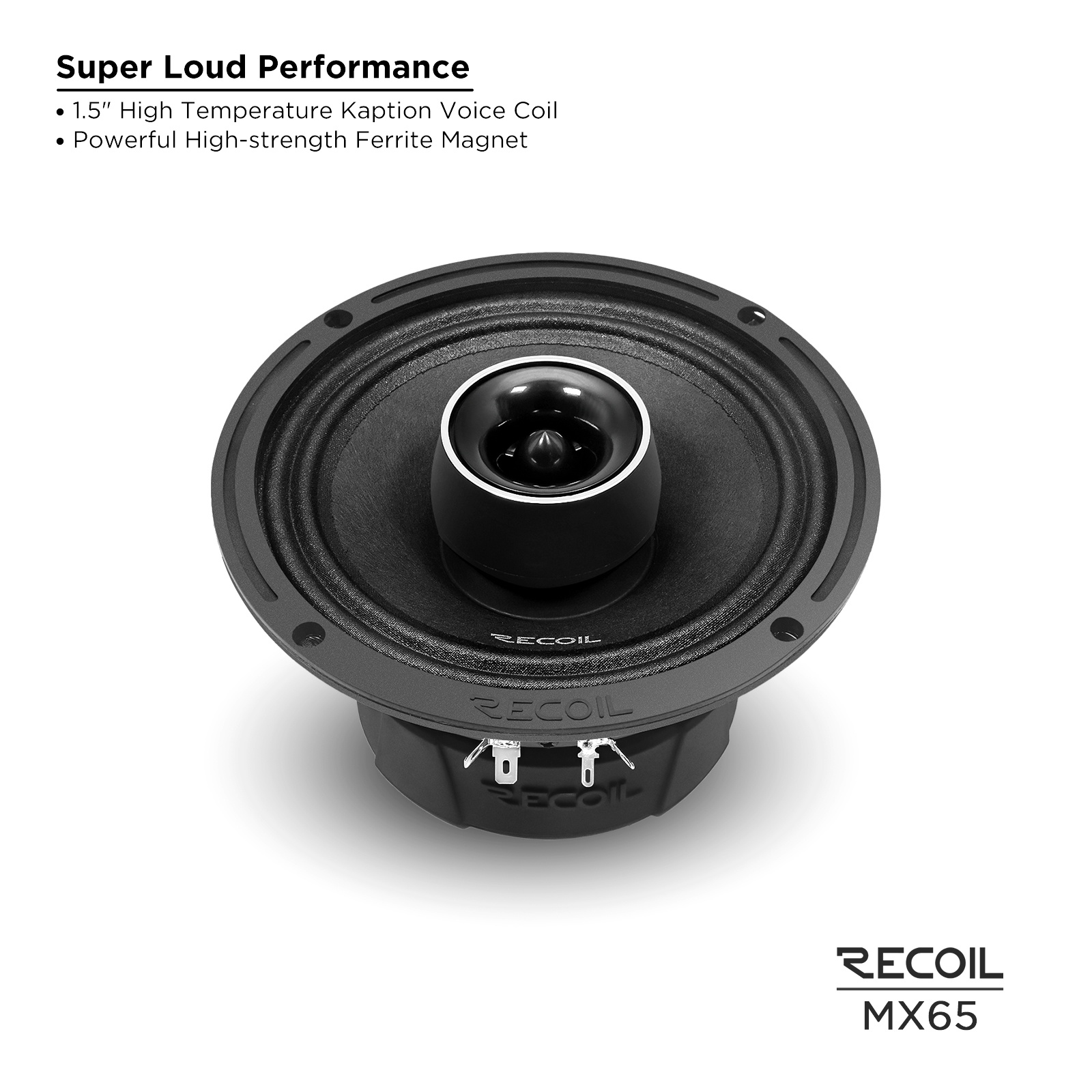 Коаксиальная мидрейндж акустическая система RECOIL MX-65 Coaxial PRO - фото2