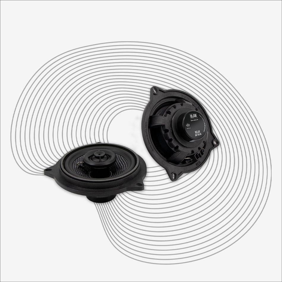 Коаксиальная акустическая система BLAM BM 100NC для установки в BMW и MINI - фото