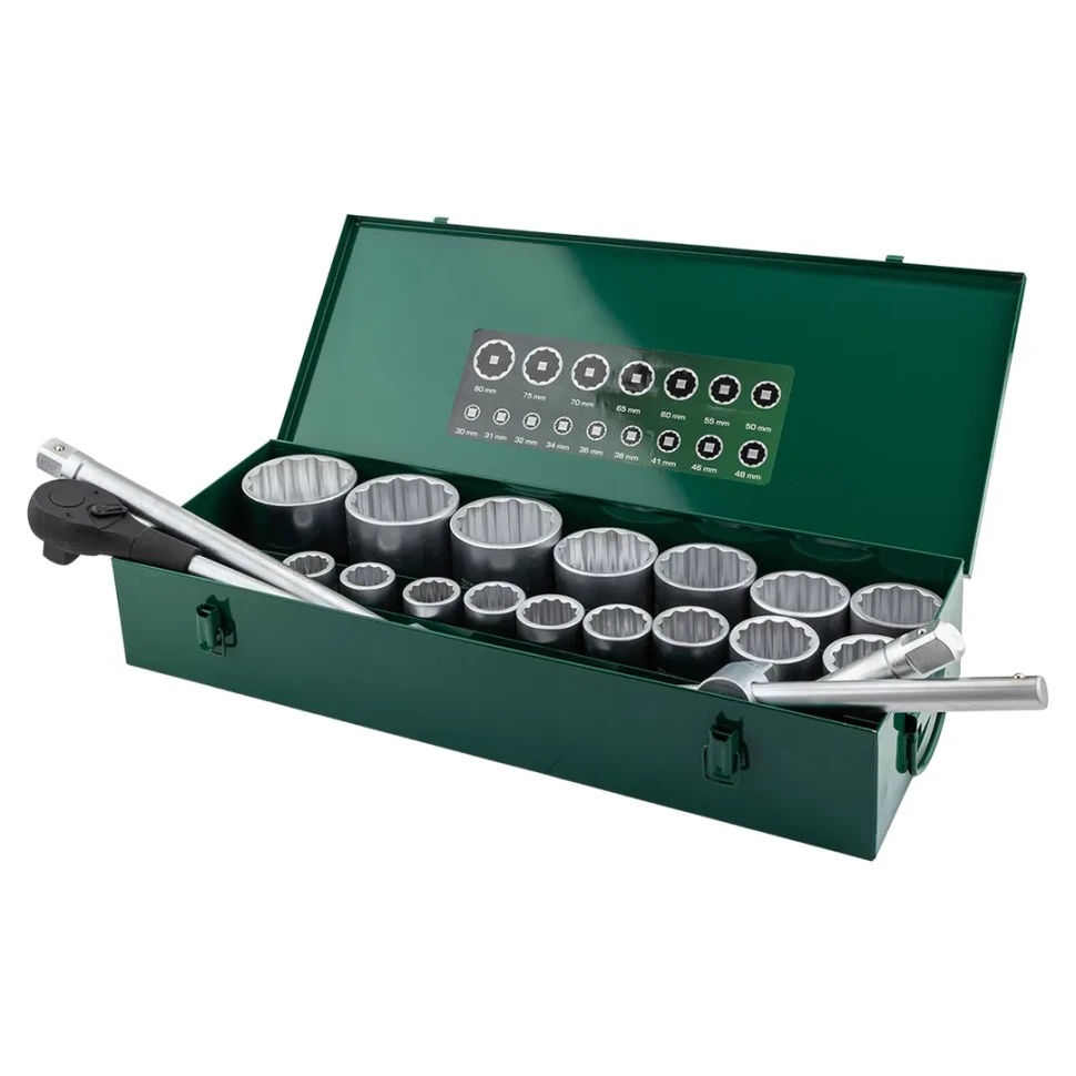 Набор инструментов 21пр. 1''(12гр.) RockFORCE RF-8211-9 - фото