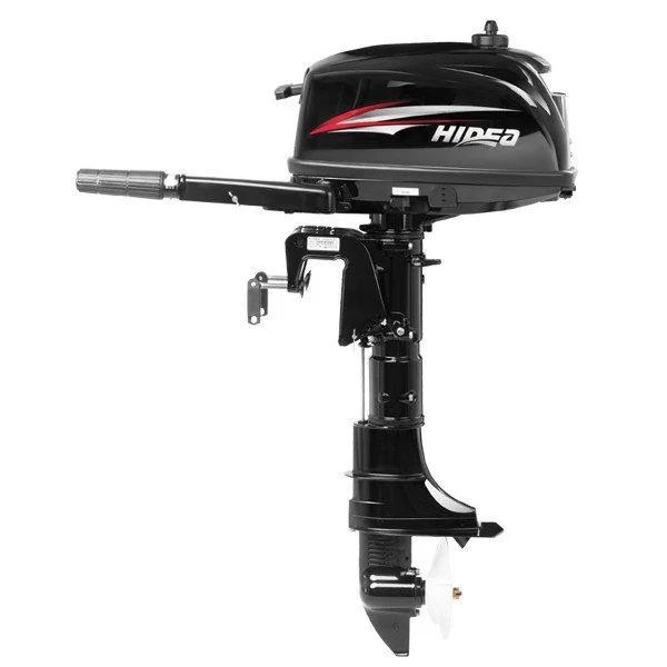 Лодочный двухтактный мотор HIDEA HD5FHS + Бак на 12 литров - фото2