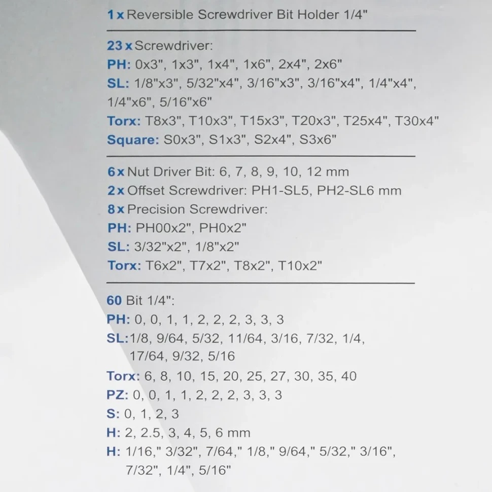 Набор отверток и бит 100пр. 1/4'' Scheppach Sch-10100 - фото4